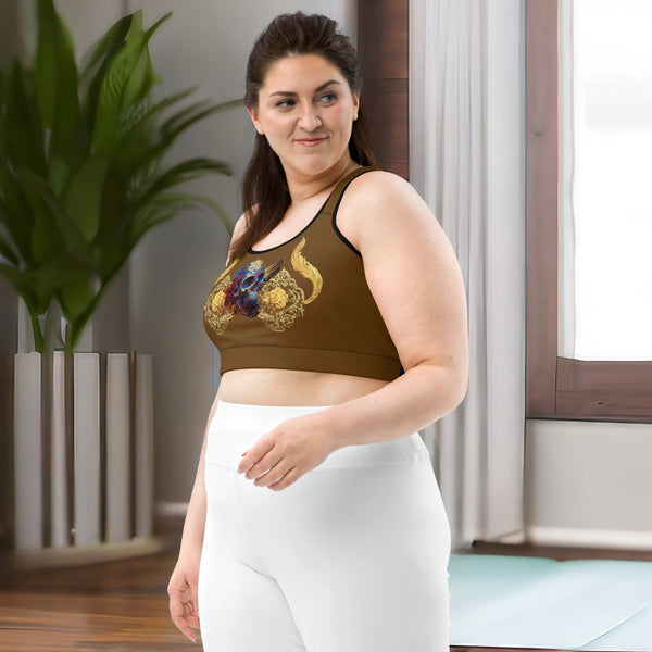 Dia de los Muertos Sports Bra from Cosmovisions' Dia de los Muertos Collection